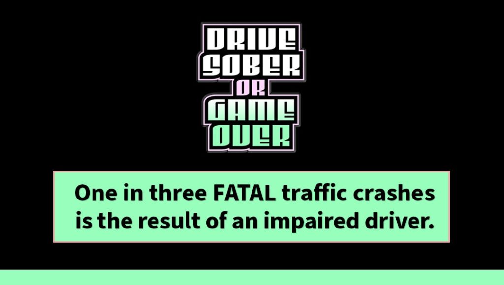 Each of three fatal traffic accidents is the result of an impaired driver