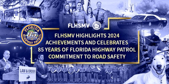 FLHSMV destaca los logros de 2024 y celebra los 85 años de compromiso de la Patrulla de Carreteras de Florida con la seguridad vial